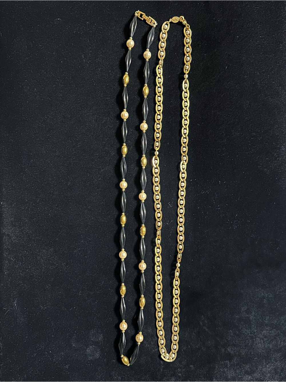 Vintage Signed Napier Gold Tone Necklaces